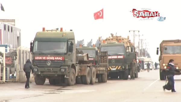 Askeri araçlar Öncüpınar Sınır Kapısı'ndan geçti