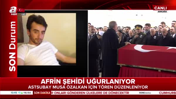Erdoğan Afrin şehidimizin cenaze töreninde konuştu