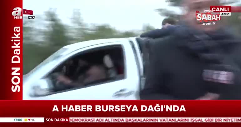 A Haber, ele geçirilen Burseya Dağı’nı görüntüledi