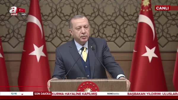 Cumhurbaşkanı Erdoğan, Külliye'de 44. Muhtarlar Toplantısında konuştu