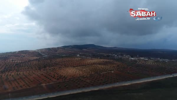 Teröristlerden temizlenen Marin köyü havadan görüntülendi