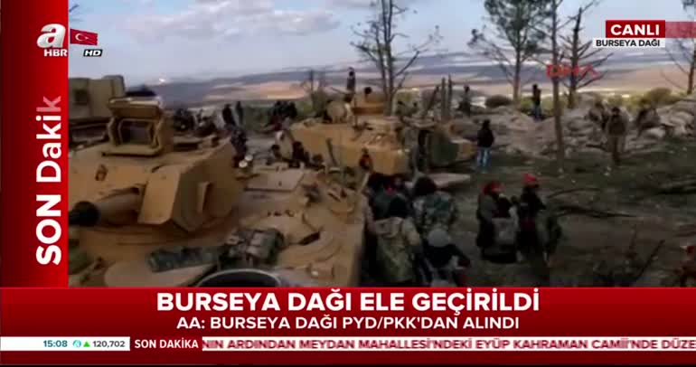 Ele geçirilen Burseya Dağı böyle görüntülendi!