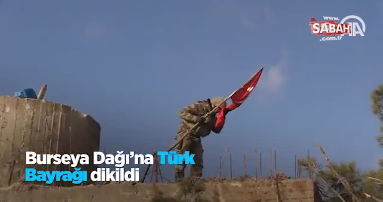 Burseya Dağı'na Türk Bayrağı dikildi!