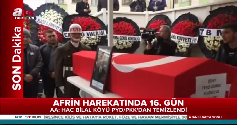 Şehitlerimiz son yolculuğuna uğurlanıyor