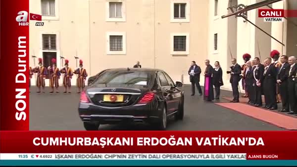 Kritik ziyaret: Cumhurbaşkanı Erdoğan Vatikan'da