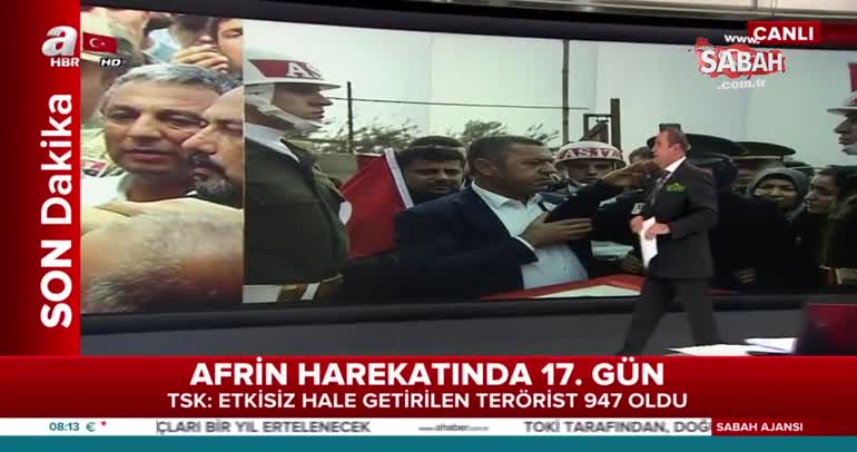 Şehit cenazesinde dikkat çeken ayrıntı!