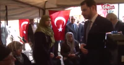 Bakan Albayrak, Kırıkhan’daki şehit ailesini ziyaret etti
