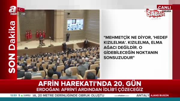 Cumhurbaşkanı Erdoğan, Mehmet Akif Ersoy'un 'Ordunun duası' şiirini okudu!