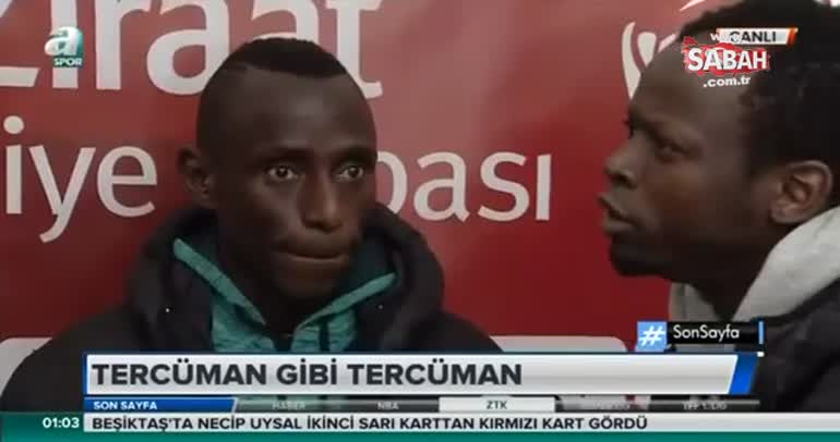 Akın Çorap Giresunsporlu Dialiba ve tercümanı