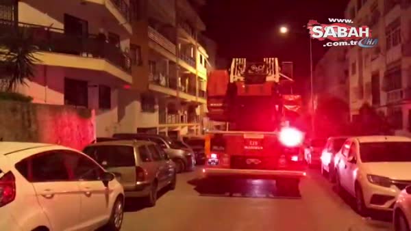 İzmir'de bir apartmanda belirlenemeyen bir neden dolayı patlama meydana geldi