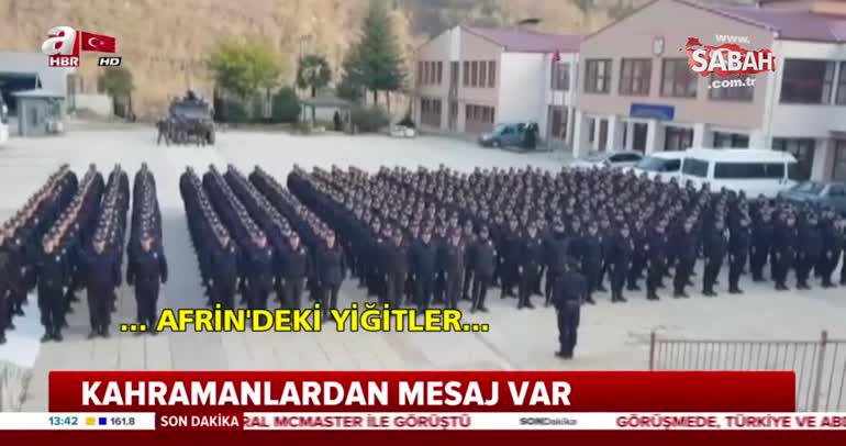 Özel harekatçılardan kahramanlara mesaj!