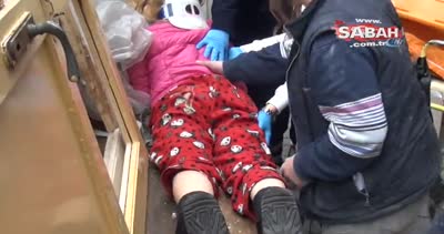 Cihangir’de genç kadının inanılmaz kurtuluşu...4. kattan kamyonetin kasasına düştü