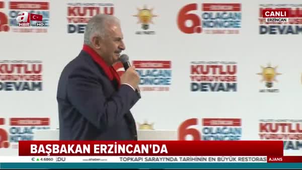 Başbakan Yıldırım Erzincan'da önemli açıklamalarda bulundu