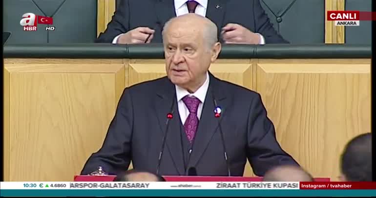 Devlet Bahçeli partisinin grup toplantısında konuştu