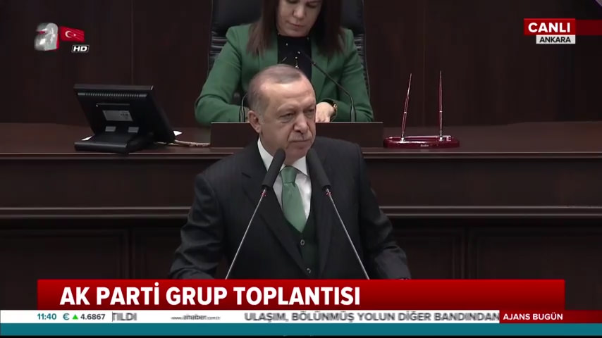 Cumhurbaşkanı Erdoğan AK Parti grup toplantısında konuştu