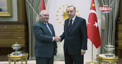 Cumhurbaşkanı Erdoğan, ABD Dışişleri Bakanı Tillerson’ı kabul etti