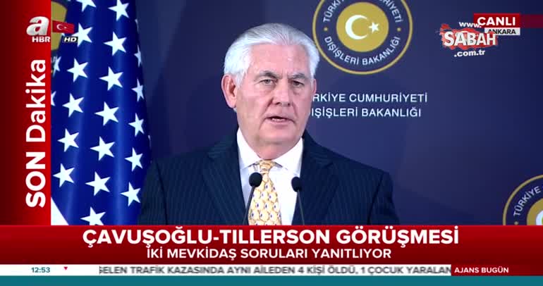 ABD Dışişleri Bakanı Rex Tillerson'dan Menbiç ve FETÖ açıklaması