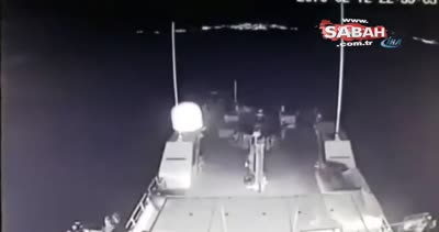 Türk sahil güvenlik botu ve Yunan botunun çarpıştığı o anlar kamerada!