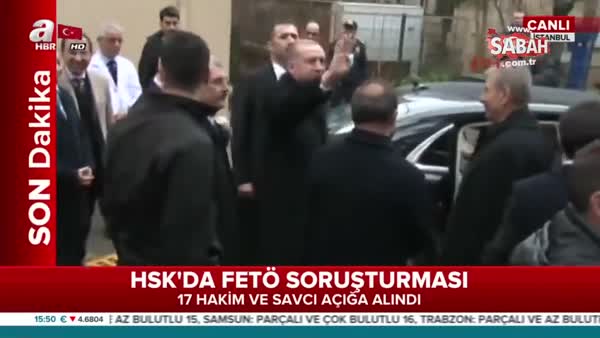 Cumhurbaşkanı Erdoğan'dan tedavi gören Kadir Mısıroğlu'na ziyaret