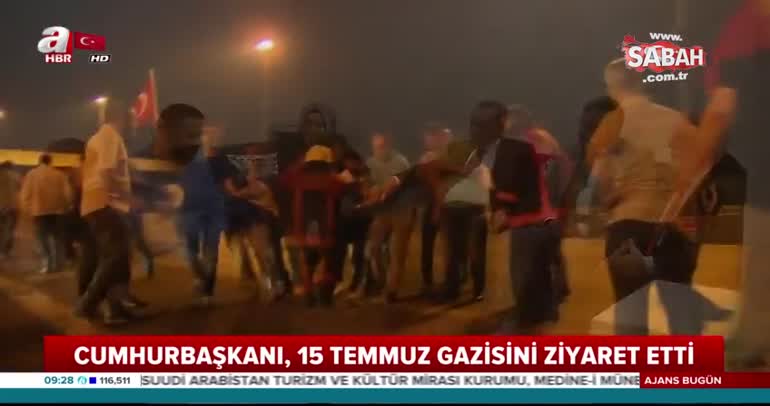 Cumhurbaşkanı Erdoğan’dan 15 Temmuz gazisi Sabri Gündüz'e ziyaret!