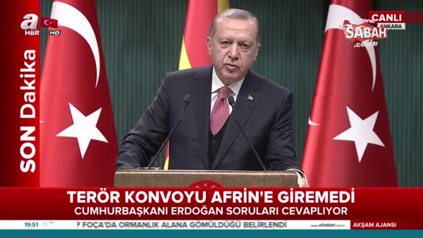 Cumhurbaşkanı Erdoğan: Fırsat vermeyiz, bedelini ağır öderler