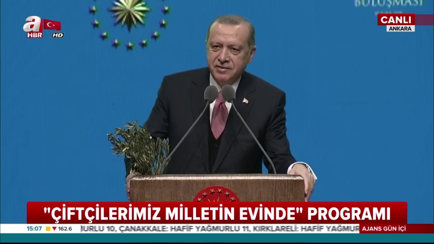 Cumhurbaşkanı Erdoğan'dan çiftçilere müjde!