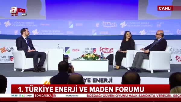 Bakan Albayrak 1. Türkiye Enerji ve Maden Forumu'nda konuştu