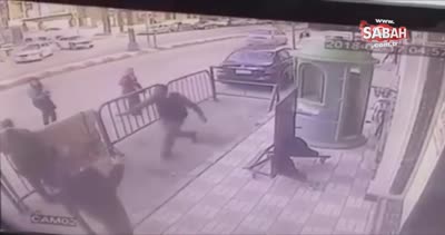 Polis, pencereden düşen çocuğu havada yakaladı