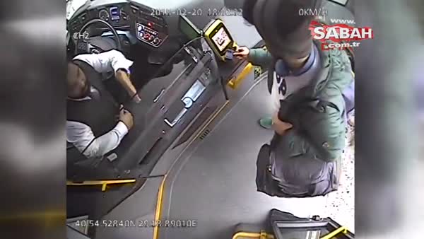 Otobüs şoförüne 'Kano' saldırısı