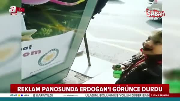 Küçük çocuğun duygulandıran Erdoğan sevgisi!