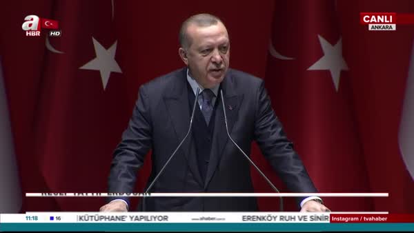Cumhurbaşkanı Erdoğan, AK Parti Genişletilmiş İl Başkanları Toplantısı'nda konuştu