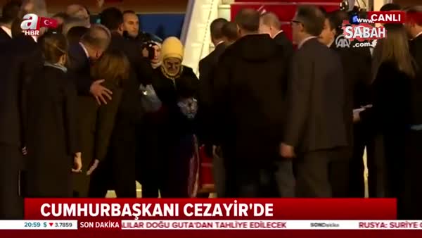 Cumhurbaşkanı Erdoğan'a görkemli karşılama