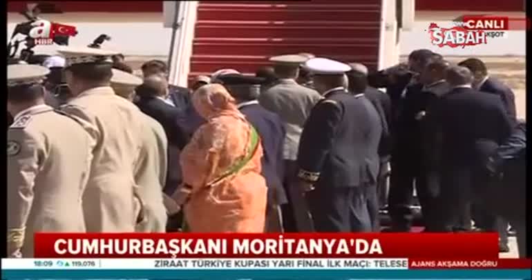 Cumhurbaşkanı Erdoğan Moritanya'da