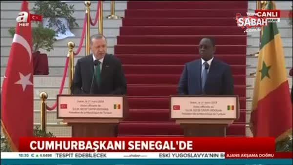 Cumhurbaşkanı Erdoğan: Senegal 15 Temmuz'da kara gün dostu olduğunu kanıtladı