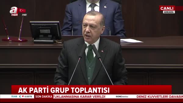 Cumhurbaşkanı Erdoğan AK Parti Grup Toplantısı'nda konuştu