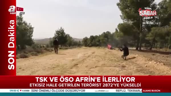 TSK ve ÖSO Afrin'e ilerliyor! Cepheden sıcak çatışma anları