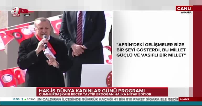 Cumhurbaşkanı Erdoğan: 