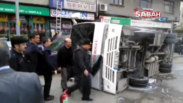Kahramanmaraş'ta halk otobüsü devrildi: Çok sayıda yaralı var
