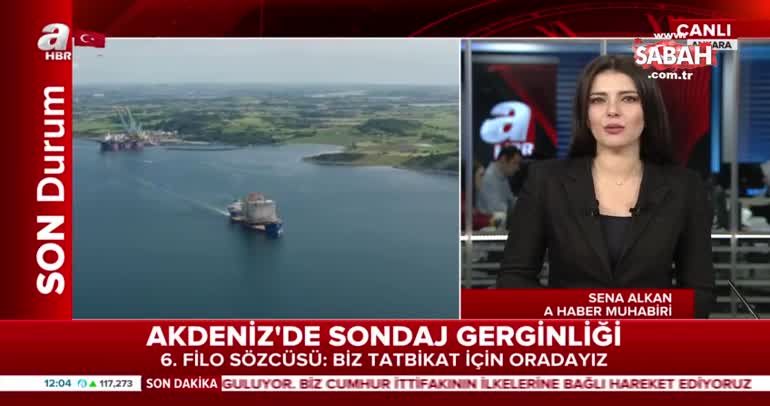 Akdeniz'de sondaj gerginliği