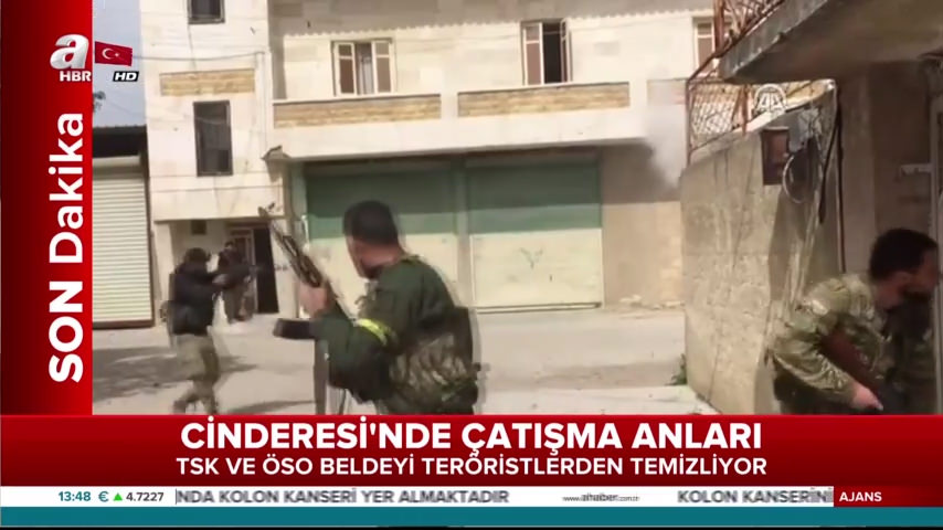 Cinderesi'nde çatışma anları kamerada!