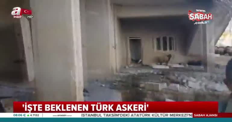 Cinderes'te Türk askerini gören köylülerin sevinç gözyaşları