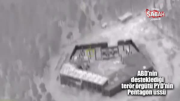 PYD/PKK'nın Afrin'deki Pentagon'u böyle görüntülendi!