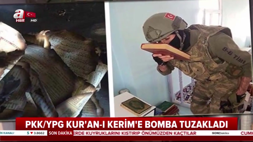 Afrin’de teröristler, Uzman Çavuş Orhan Sürmen’i Kur’an-ı Kerim’i tuzaklayarak şehit etmişler!