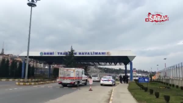 Güvenli bir şekilde iniş yaptı, Trabzon Havalimanı hava trafiğine açıldı