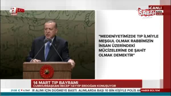 Cumhurbaşkanı Erdoğan'dan TIP Bayramında önemli açıklamalar