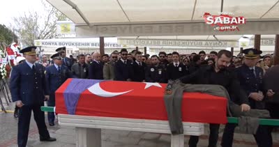 İran’da düşen uçağın kadın pilotunun cenazesi, Konya’ya son yolculuğuna uğurlandı
