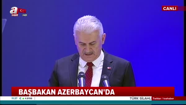 Başbakan Yıldırım, Azerbaycan'da 6. Küresel Bakü Formu’na katıldı