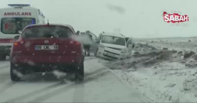 Kars’ta trafik kazası: 1 yaralı