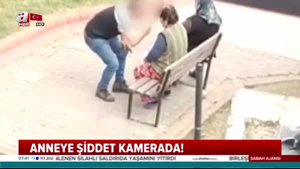Aydın'da annesini sokak ortasında tekme tokat dövdü!