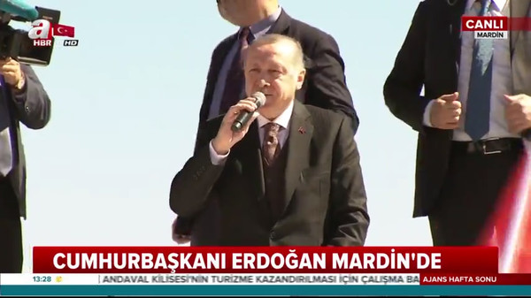 Cumhurbaşkanı Erdoğan AK Parti Mardin Olağan İl Kongresi öncesi vatandaşlara hitap etti